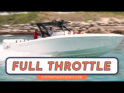FULL THROTTLE/  BOCA RATON INLET BOAT VIDEOS / CUSTOM YACHT SHIRTS