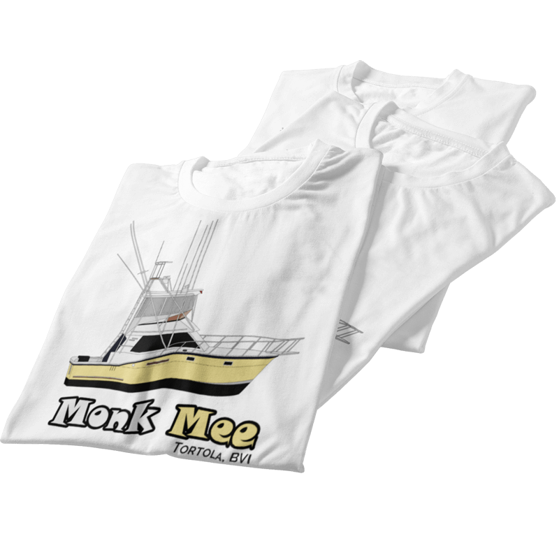 An image of boat shirts personalized by CustomYachtShirts.com