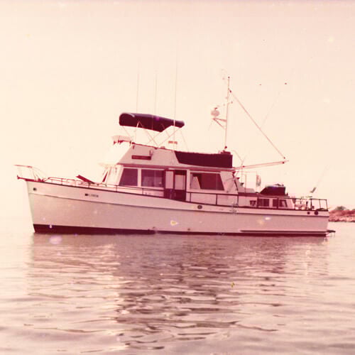 The Original Photo of the 42' Grand Banks Monkey Shines..