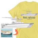 An image of the Custom Boat Art & Yacht Shirts created for M/Y Big Wood