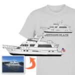 An image of the Custom Boat Art & Yacht Shirts created for M/Y Peyton's Place