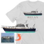 An image of the Custom Boat Art & Yacht Shirts created for M/Y Relax