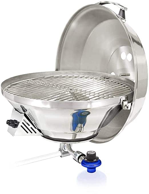Magma Marine Kettle Gas Boat Grill with adjustable valve control