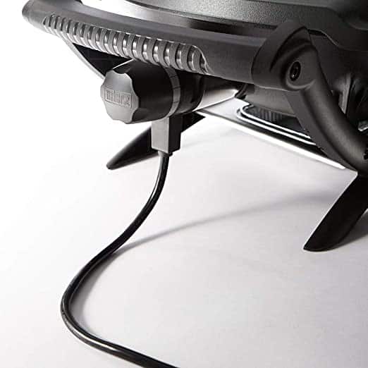 An image of the Weber Electric grill view of power adapter