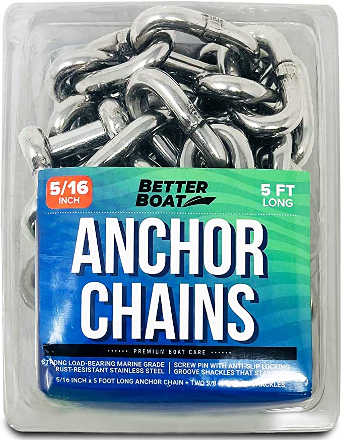 The Better Boat Stainless Steel 5 foot anchor chain