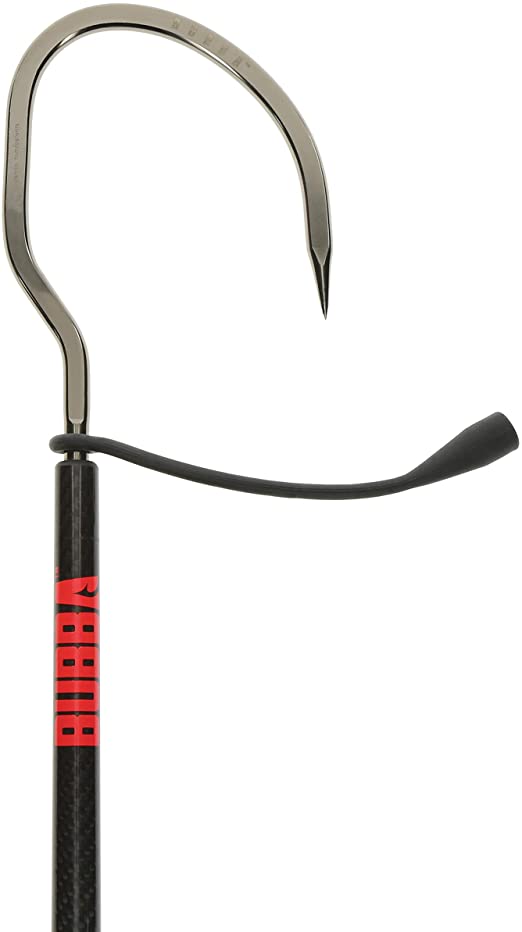 Bubba Gaff Hook with offset hook and carbon fiber shaft