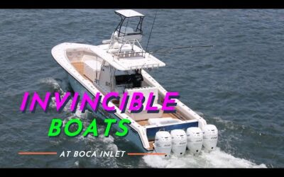 Invincible Boats at the Boca Raton Inlet