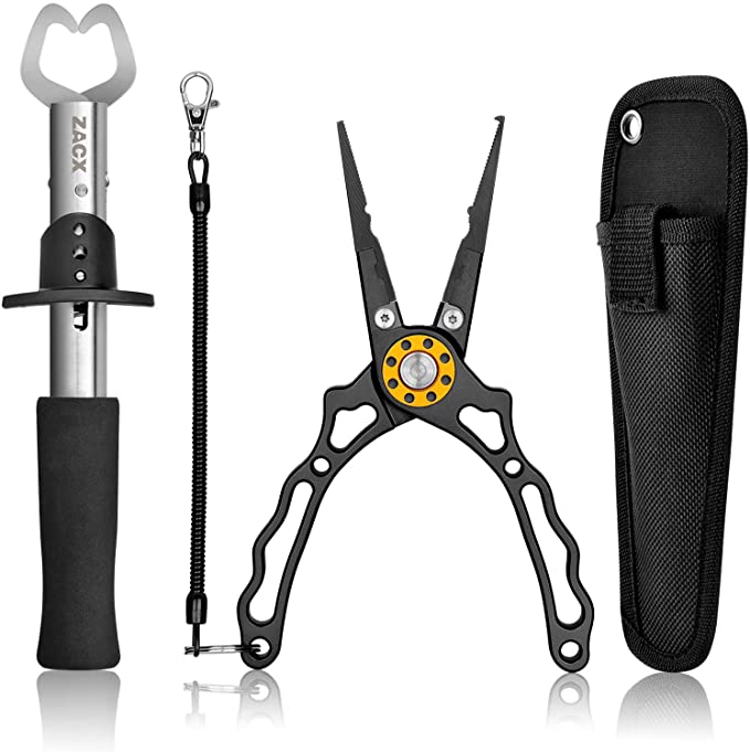 Multi-Function Fish Lip Gripper and Fishing Pliers hook removal set