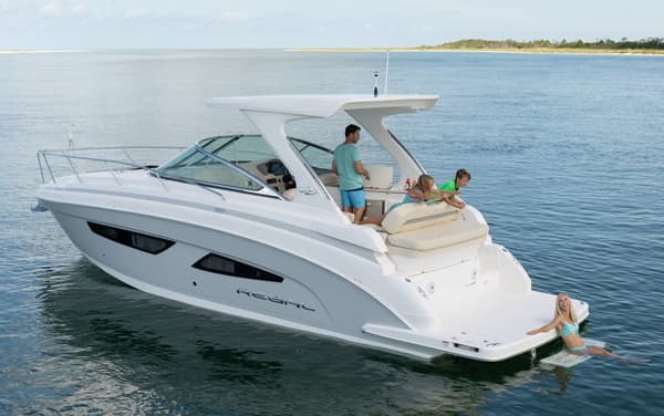 An image of the Regal 33 Express Cuddy Cabin Boat