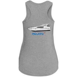 District Racerback with back print only custom boat art of your boat!