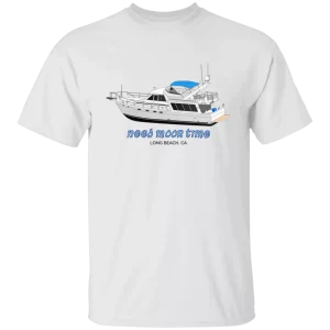 Frontprint custom boat art on the Gildan 100% cotton youth t-shirt