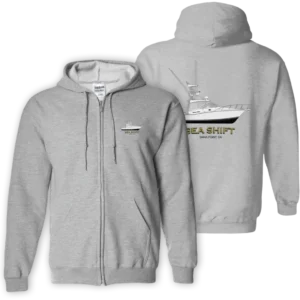 Mens Custom Boat Zip Hoodies from Custom Yacht Shirts