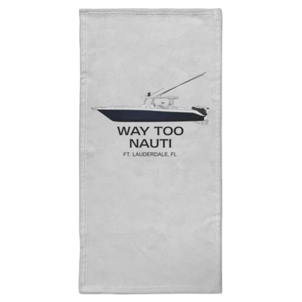 Custom boat hand towels from custom yacht shirts. Perfect for the galley or the head.