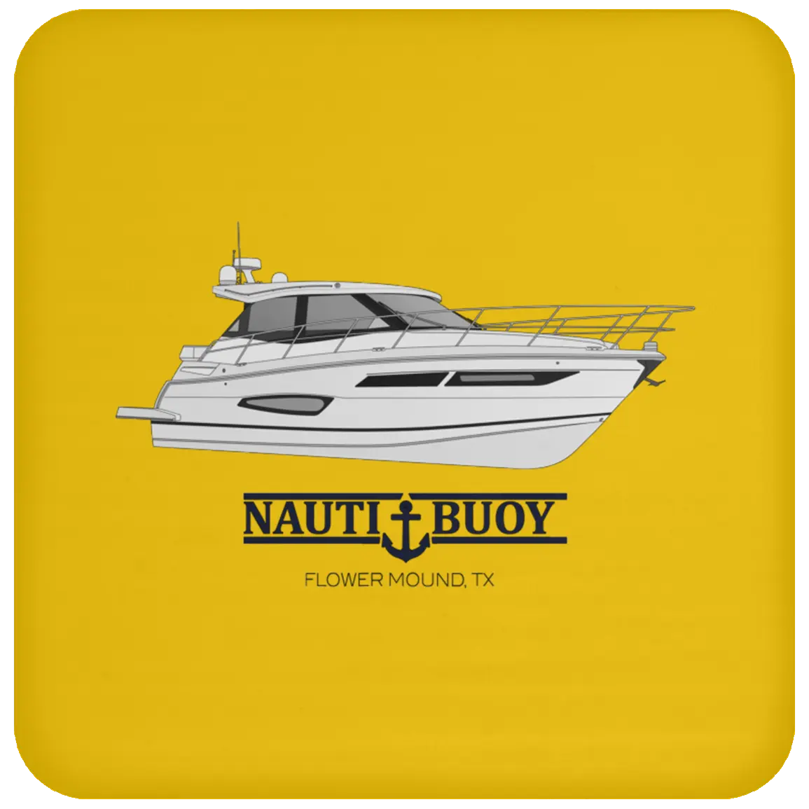 Custom Boat Drink Coaster | Custom Boat Accessories | Custom Yacht Shirts