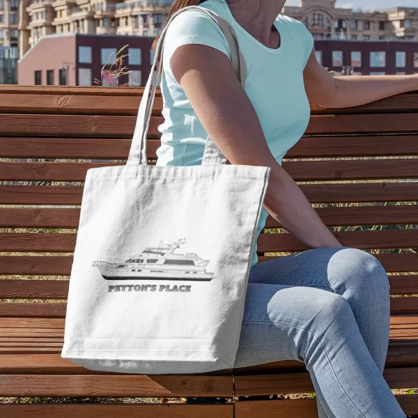 Canvas Tote Bag | Custom Boat Accessories | Custom Yacht Shirts