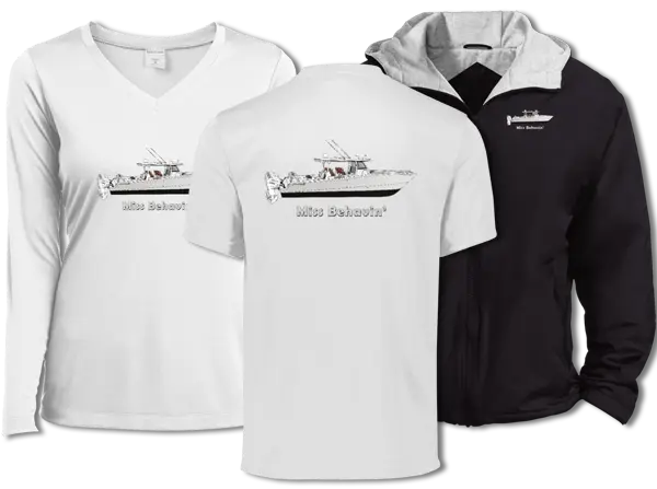 Purchase your custom boat gear in our custom boat merchandise store.