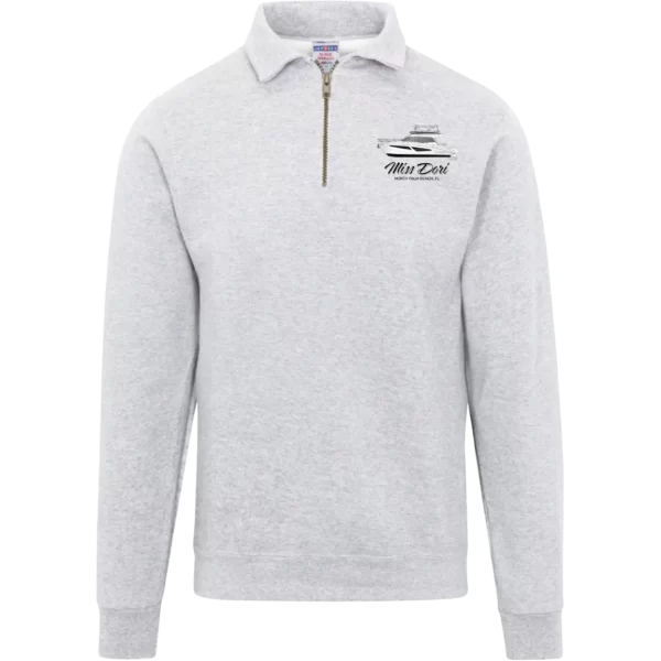 Jerzees Mens Fleece Crew 4528 in Ash