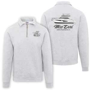 Mens Cotton Fleece Custom Boat Quarter Zips from Custom Yacht Shirts