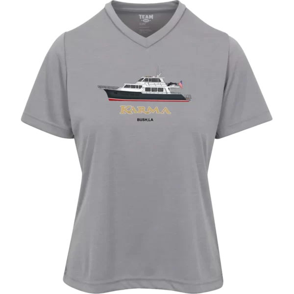 The Team 365 Sonic Heather Ladies SHort Sleeve Performance Tee