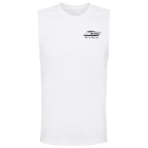 The Team 365 Mens Performance Muscle Tee in White