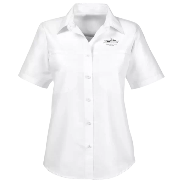 THe Harriton Ladies Key West Shirt in White