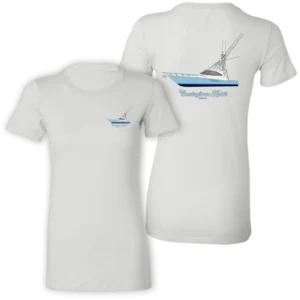 Ladies Premium Short Sleeve Cotton Custom Boat Shirts from Custom Yacht Shirts.