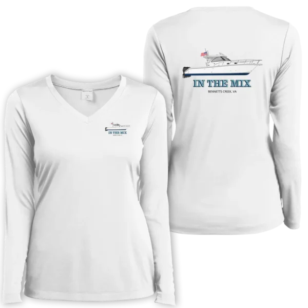 Ladies Performance LOng SLeeve CUstom Boat SHirts from Custom Yacht Shirts