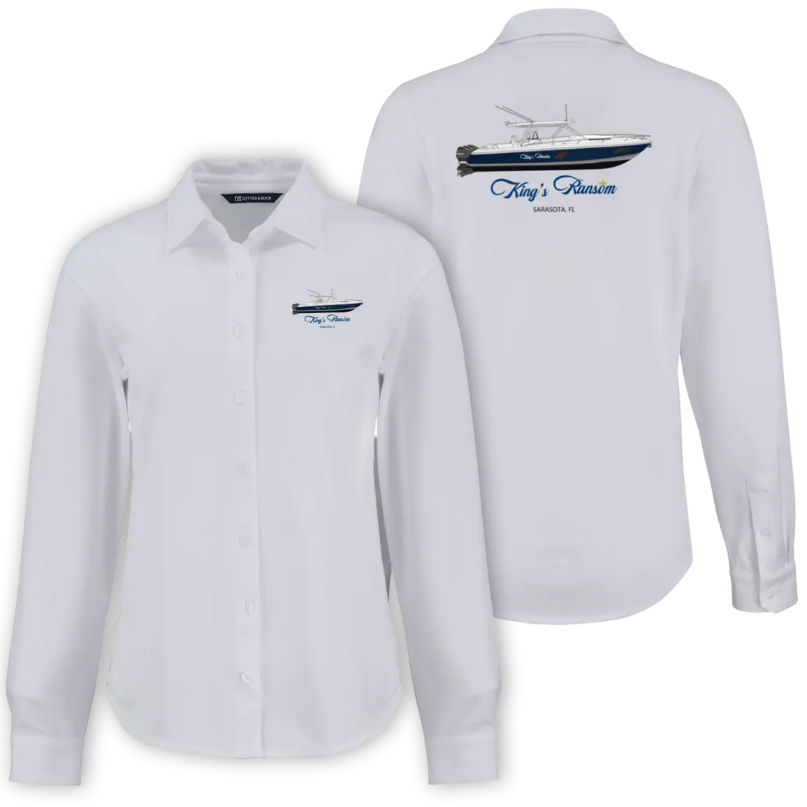 Ladies Long Sleeve Dress Shirts from Custom Yacht Shirts