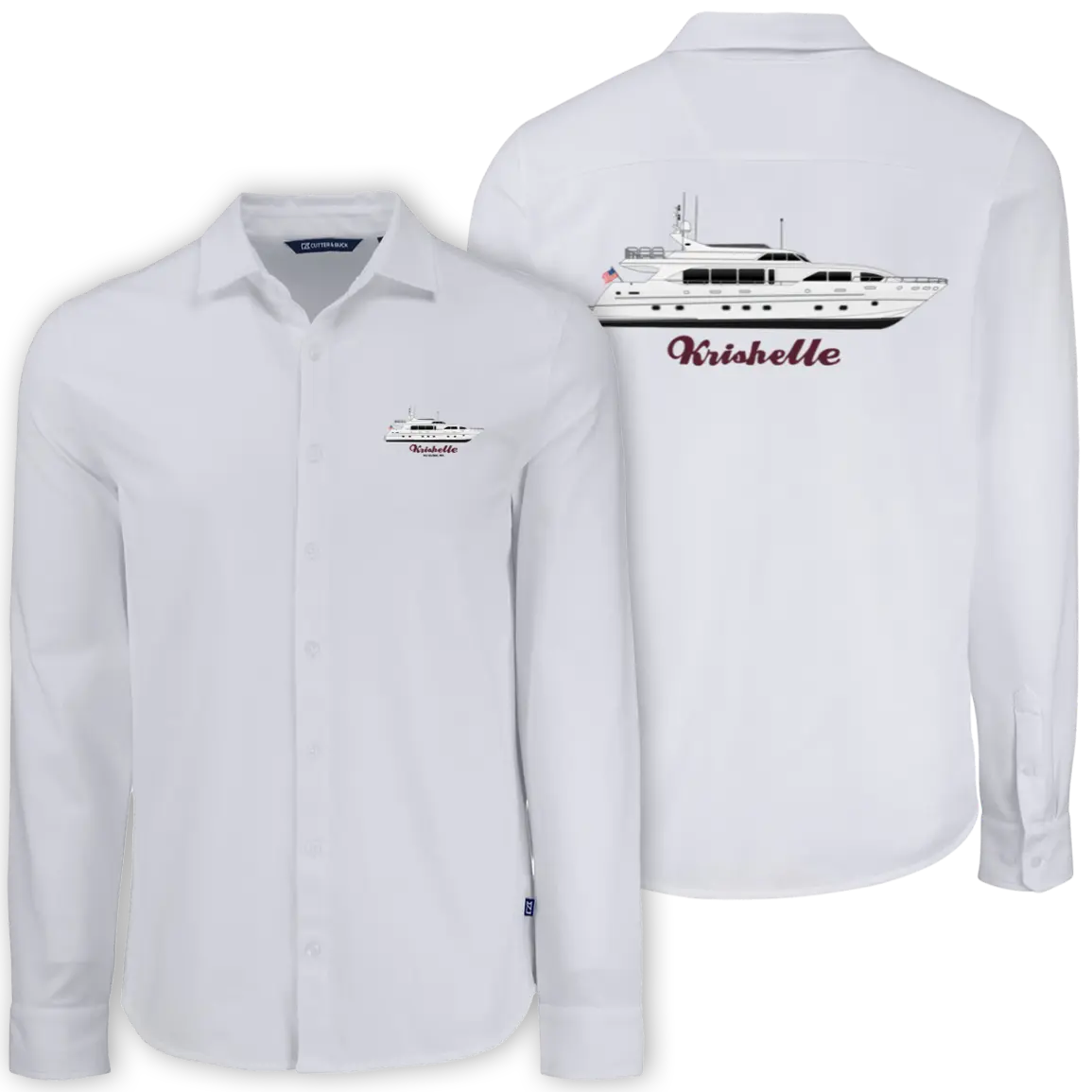 Mens Long SLeeve Dress Shirt from Custom Yacht Shirts