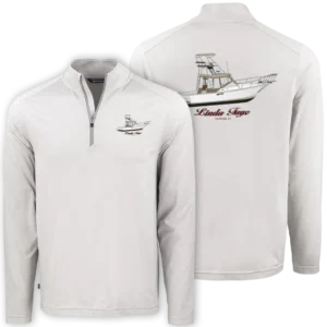 Mens Performance Custom Boat Half Zip PUllovers from Custom Yacht Shirts